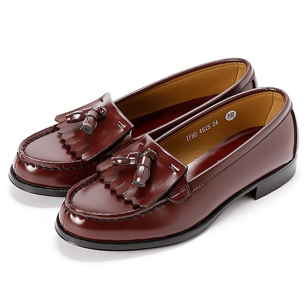 ほぼ未使用 asics ジーロ タッセルローファー キルタッセル レディース G.H.BASS キルトタッセルローファー レディース WINE LEATHER