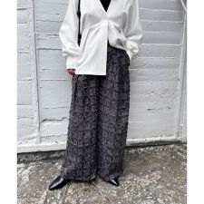 フリンジチェッククロスタックパンツ≪手洗い可能≫