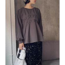 前後2wayロゴタックカットトップス≪洗濯機で洗える≫