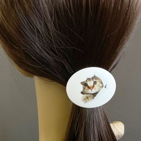 ネコ好き 覗き猫モチーフヘアゴムポニー ナツコ グレース Natsuco Grace Tw150 ファッション通販 マルイウェブチャネル