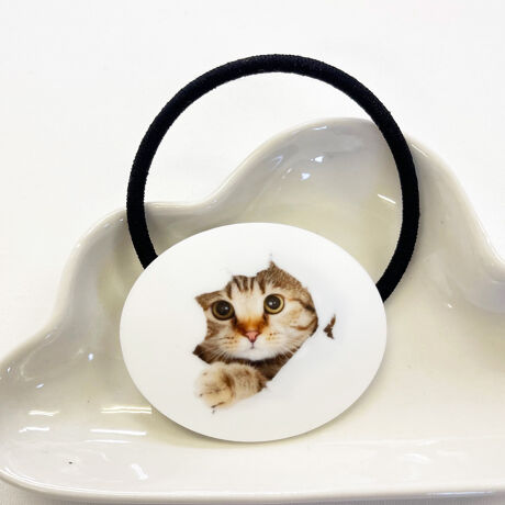 ネコ好き 覗き猫モチーフヘアゴムポニー ナツコ グレース Natsuco Grace Tw150 ファッション通販 マルイウェブチャネル