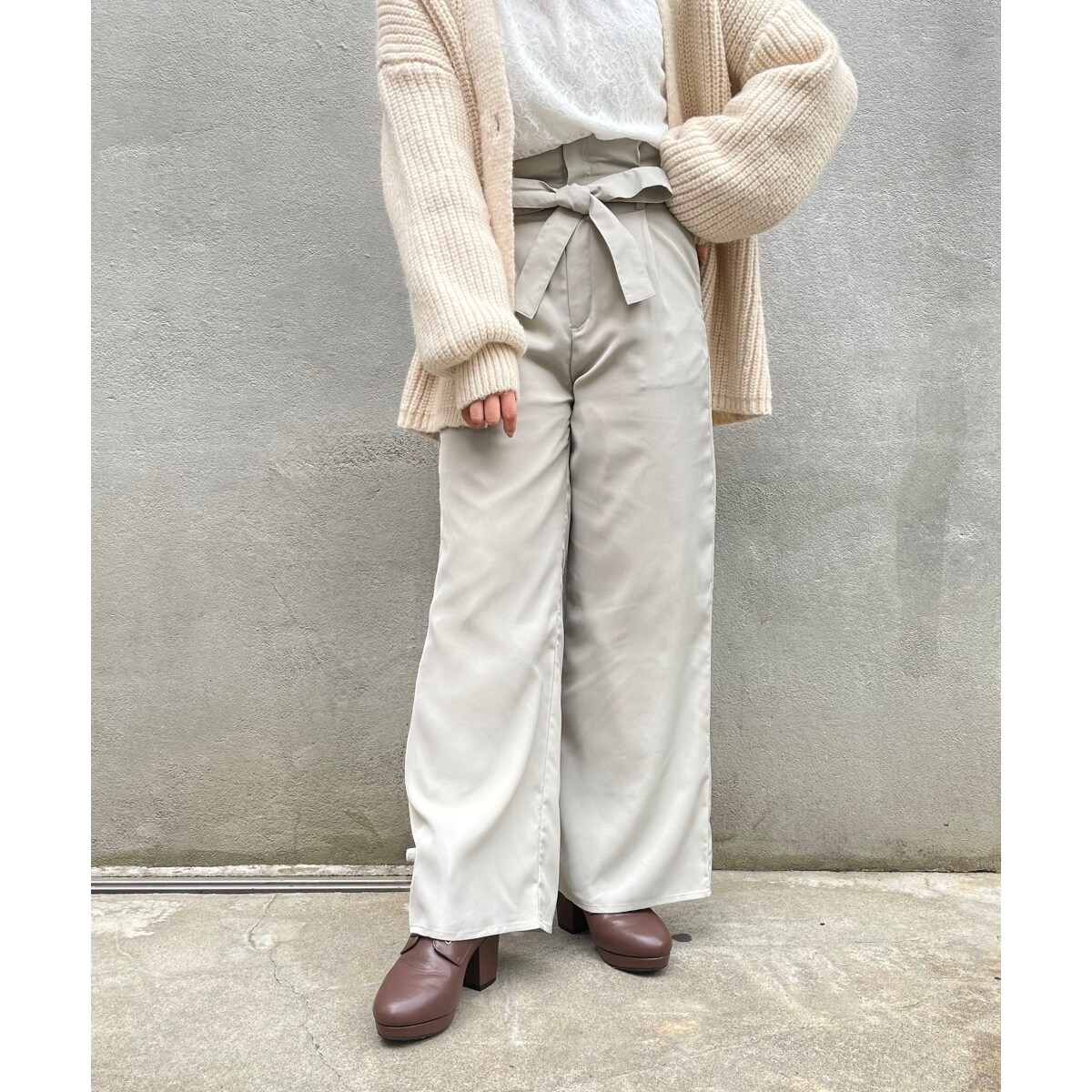 ハイウエストレディパンツ マジェスティックレゴン パンツ
