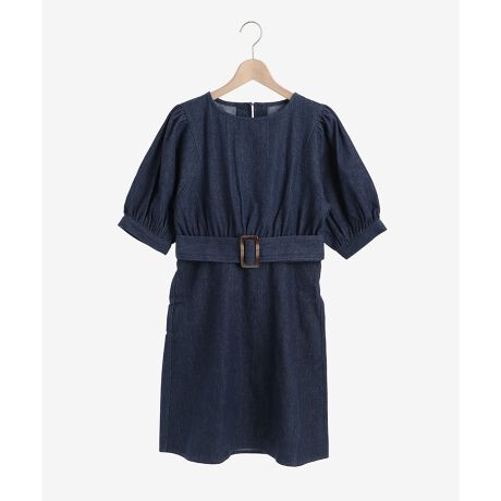 パフスリーブデニムミニワンピース マジェスティックレゴン Majestic Legon ファッション通販 マルイウェブチャネル