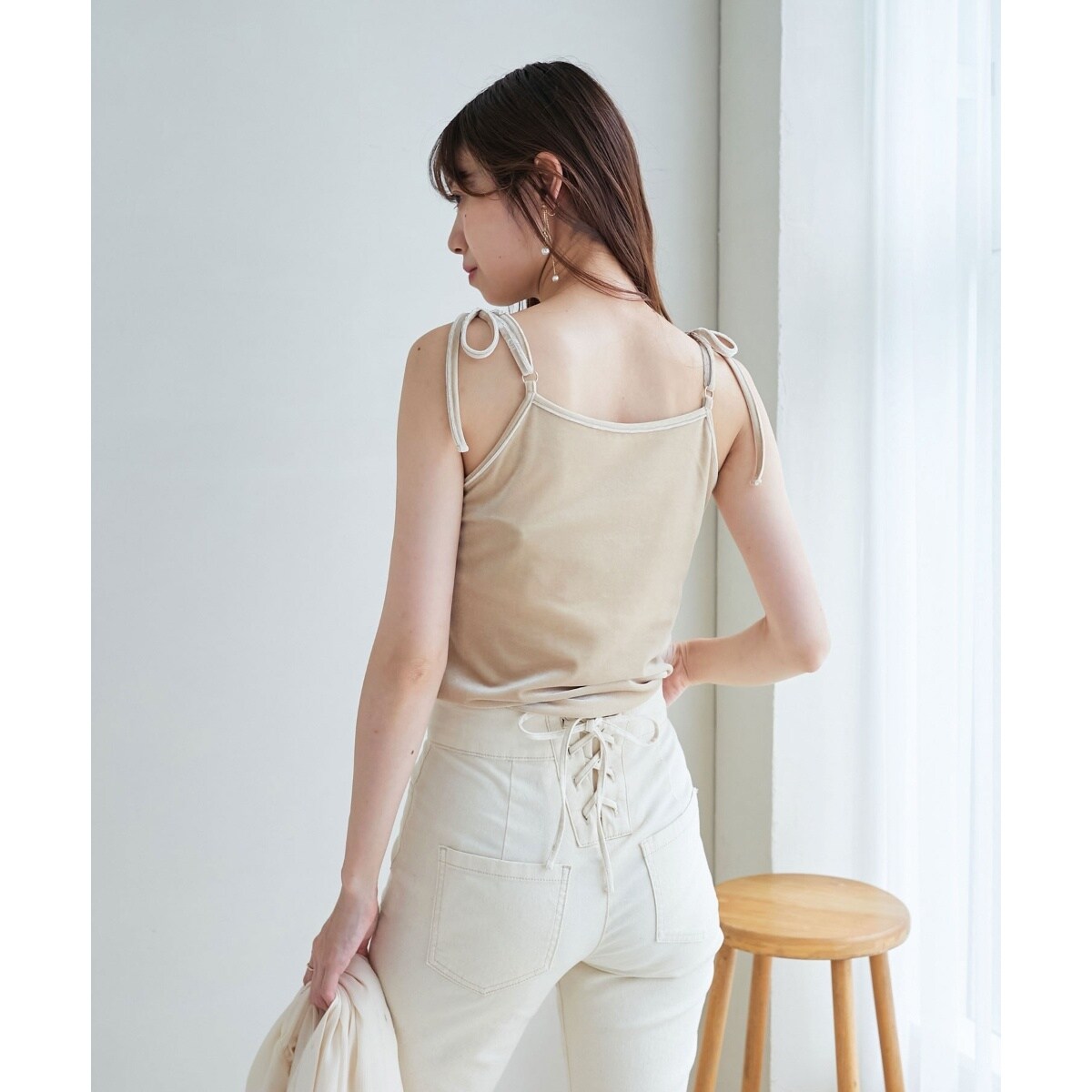 カップ付きベロアキャミソール | マジェスティックレゴン(MAJESTIC