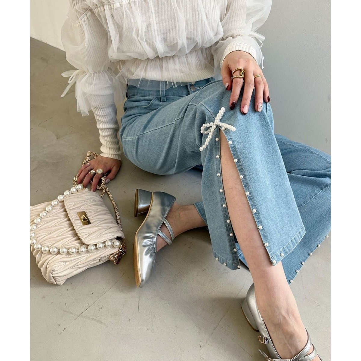 ❤️極美品 LAVIN en Bleuダブルクロスベーシックフレアパンツ 2WAYダブルクロスベーシックフレアパンツ | ランバン オン