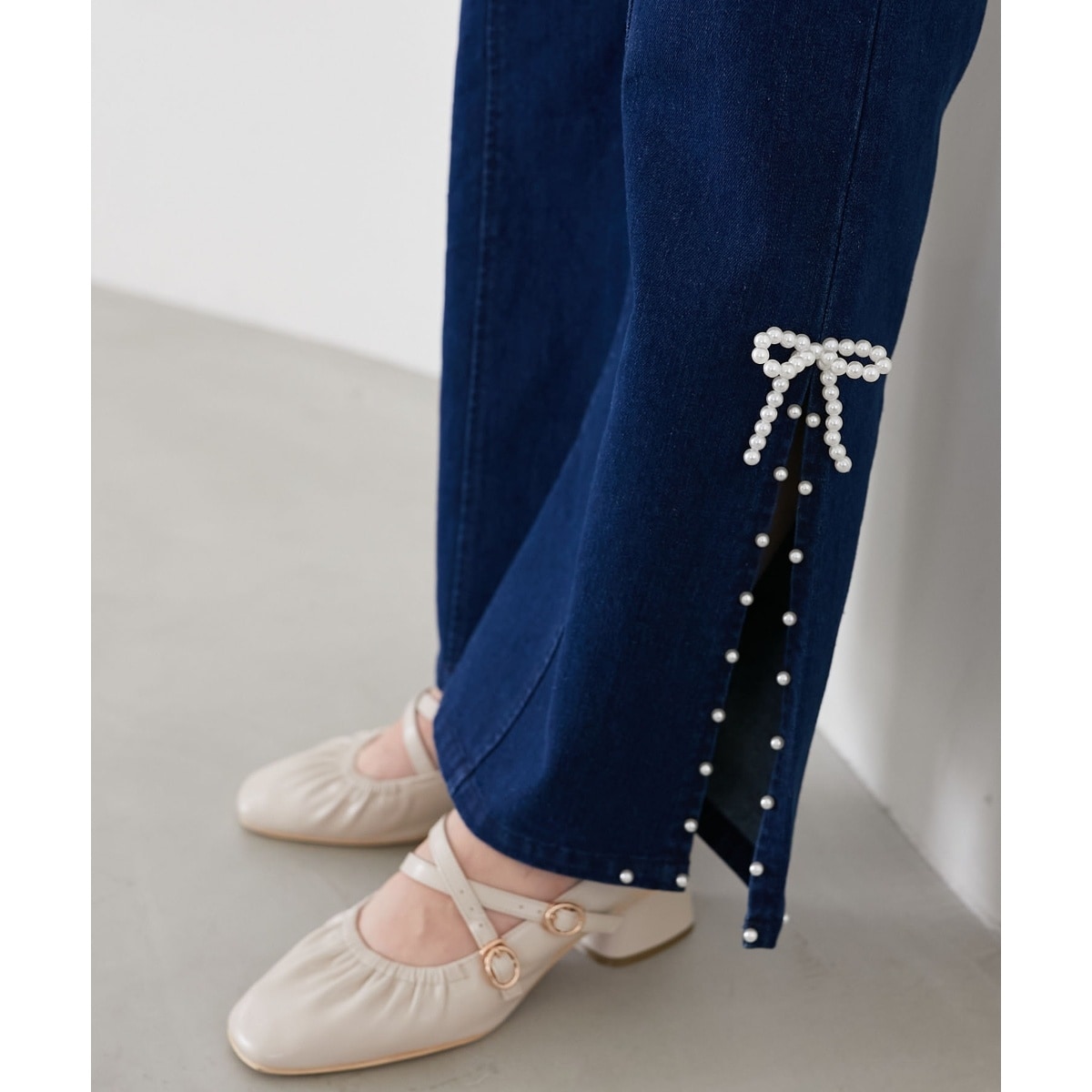 ❤️極美品 LAVIN en Bleuダブルクロスベーシックフレアパンツ 2WAYダブルクロスベーシックフレアパンツ | ランバン オン