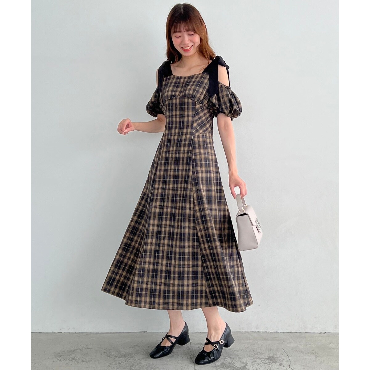 2wayバイカラーリボンワンピース | マジェスティックレゴン(MAJESTIC