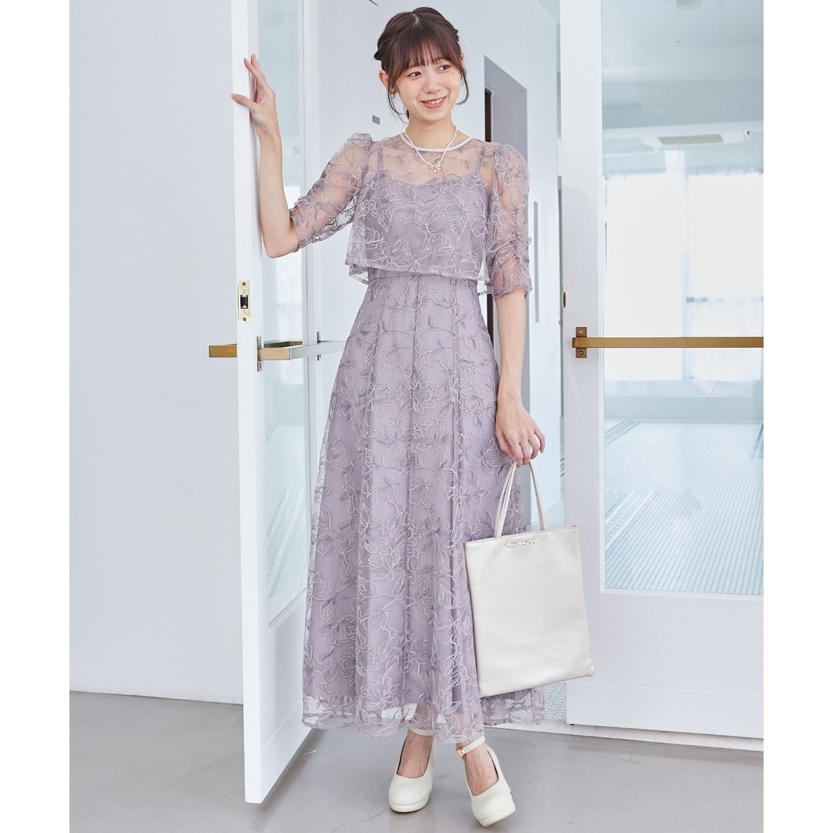 フロッキーベロアドレープドレス | スナイデル(SNIDEL) | マルイウェブ