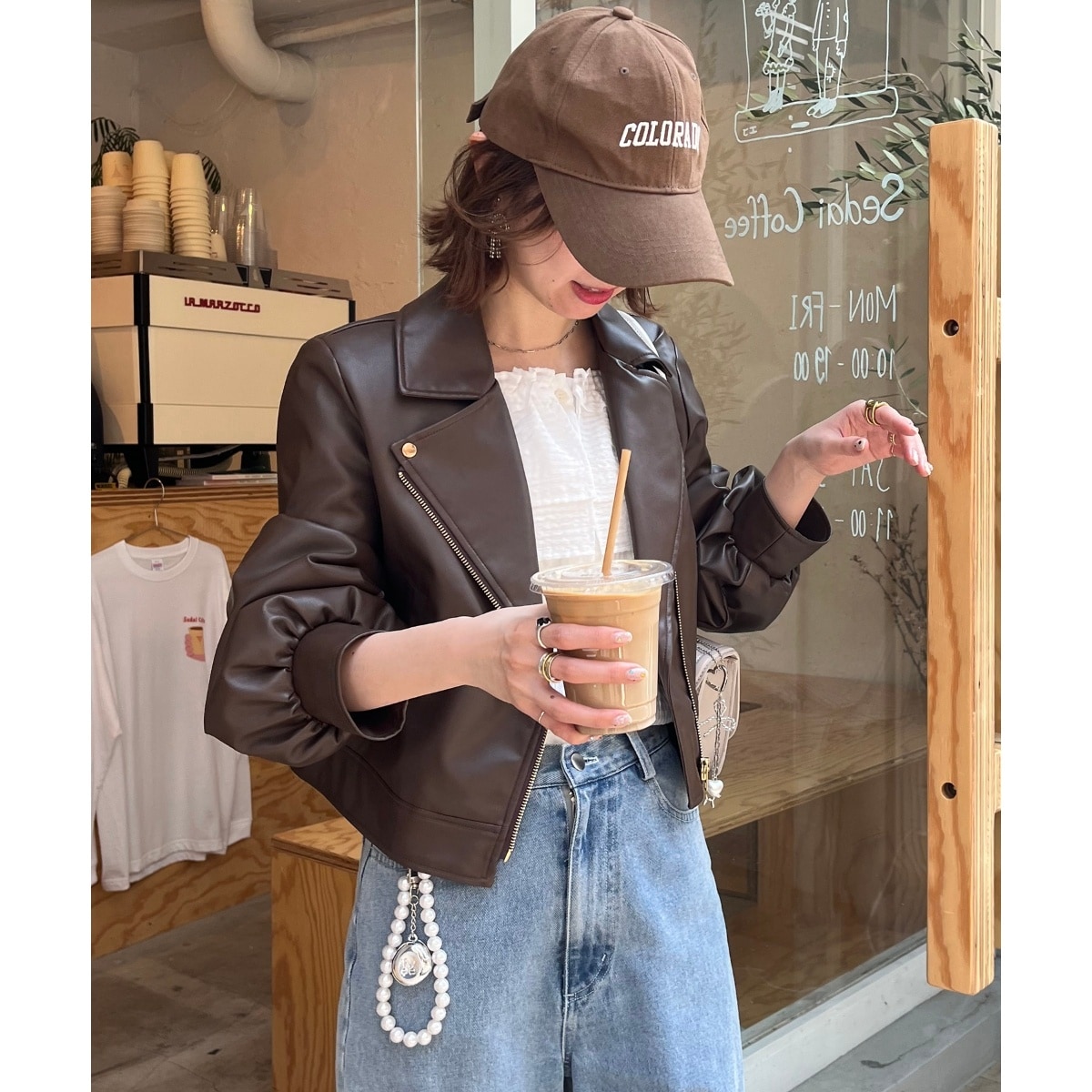 ラムレザーライダースジャケット | ローズティアラ(Rose Tiara