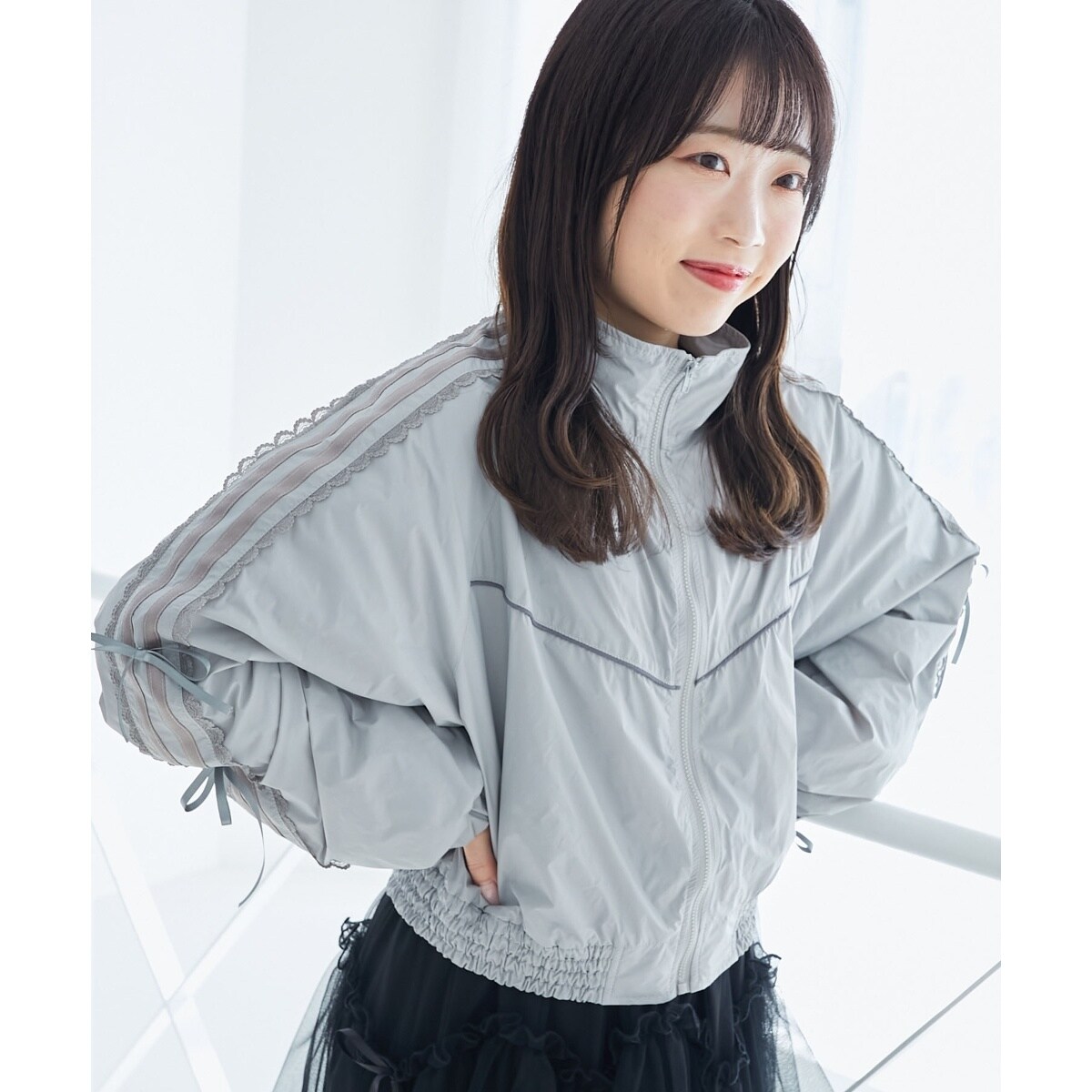 チドリチェックバイカラー ブルゾン | マリークワント(MARY QUANT