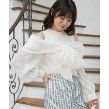 タンクセットリボンシアーブラウス