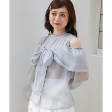 タンクセットリボンシアーブラウス