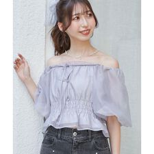 前後2wayバルーン袖ブラウス
