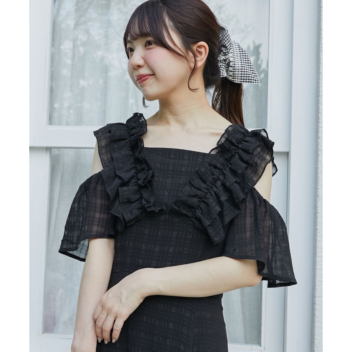 Mon E'toile/モンエトワール】ブラックフォーマル/フィット＆フレア