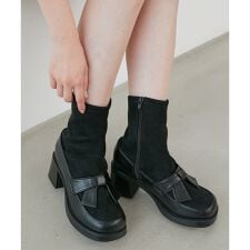 マジェスティックレゴン(MAJESTIC LEGON)の◇リボンローファーコンビブーツ