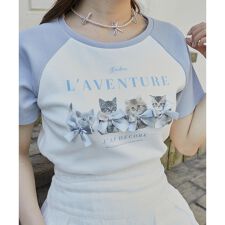 ラグランネコチャンTシャツ