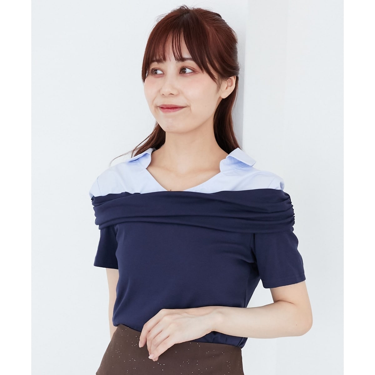 LANVIN en Bleu / ランバン オン ブルー クロップドワンポイントロゴT LANVIN en Bleu｜クロップドワンポイントロゴT | Rakuten