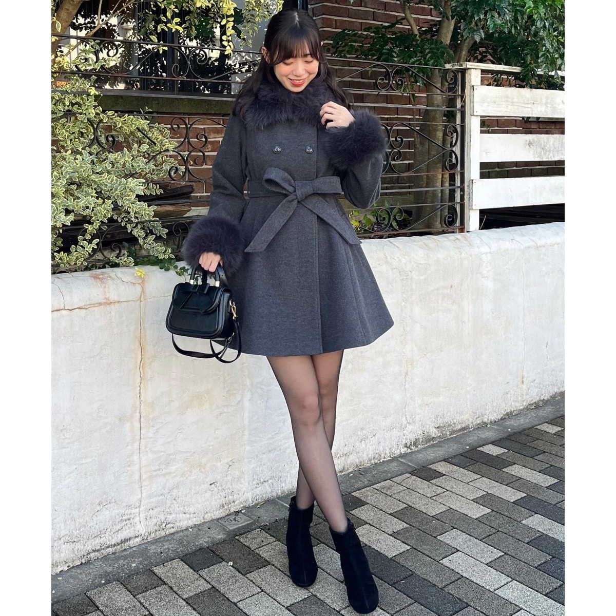 2WAYカラーウールロングダブルコート | スタイルミキサー