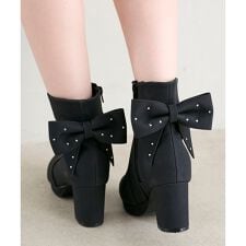 3WAYビジューリボンブーツ