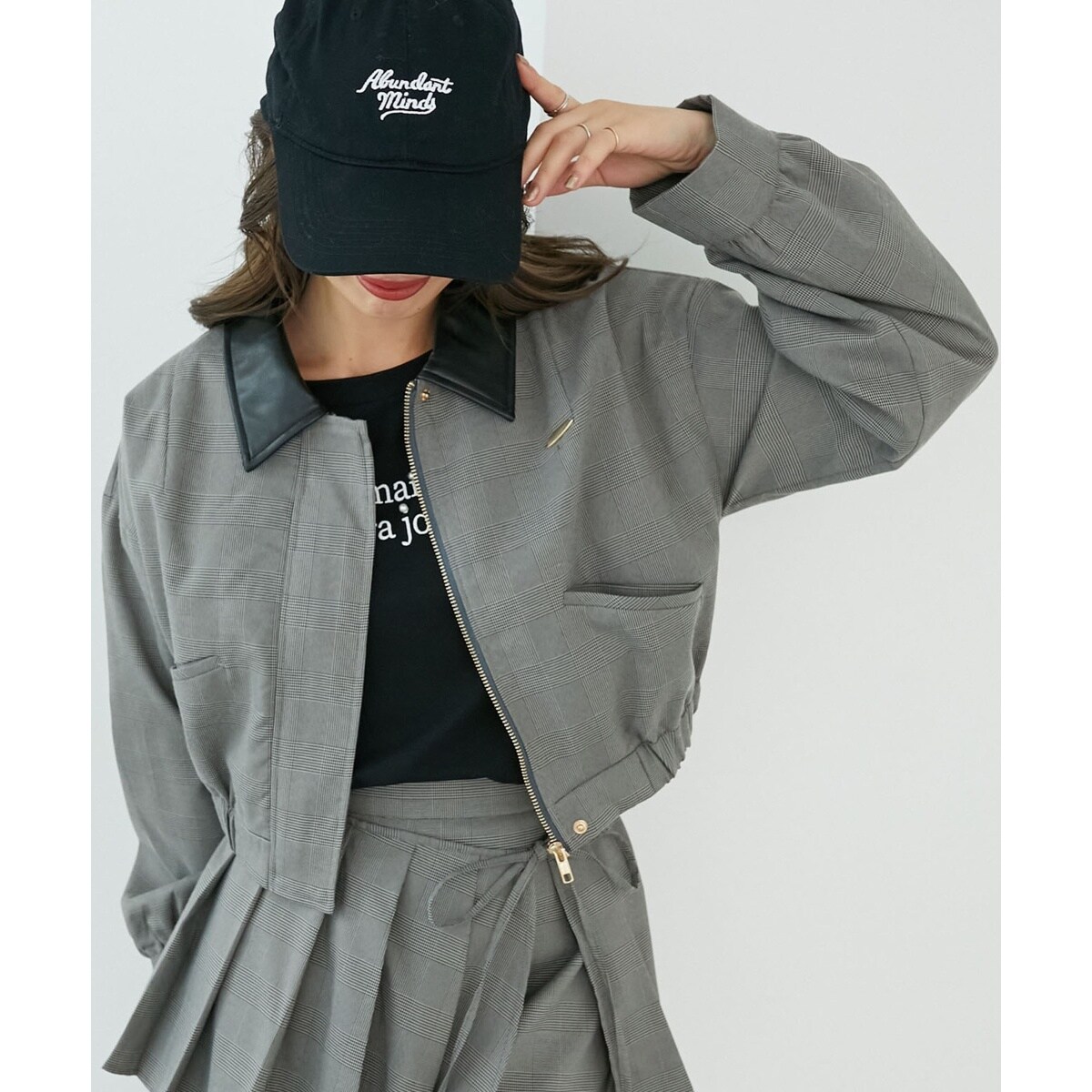 サテンロゴジップ ブルゾン | マリークワント(MARY QUANT