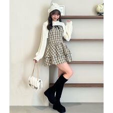 マジェスティックレゴン(MAJESTIC LEGON)の∞フードボレロ×ミニキャミワンピセット