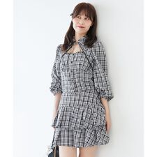 マジェスティックレゴン(MAJESTIC LEGON)のデコルテオープン長袖ブラウス