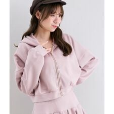 ∞キラキララインストーンショートパーカー