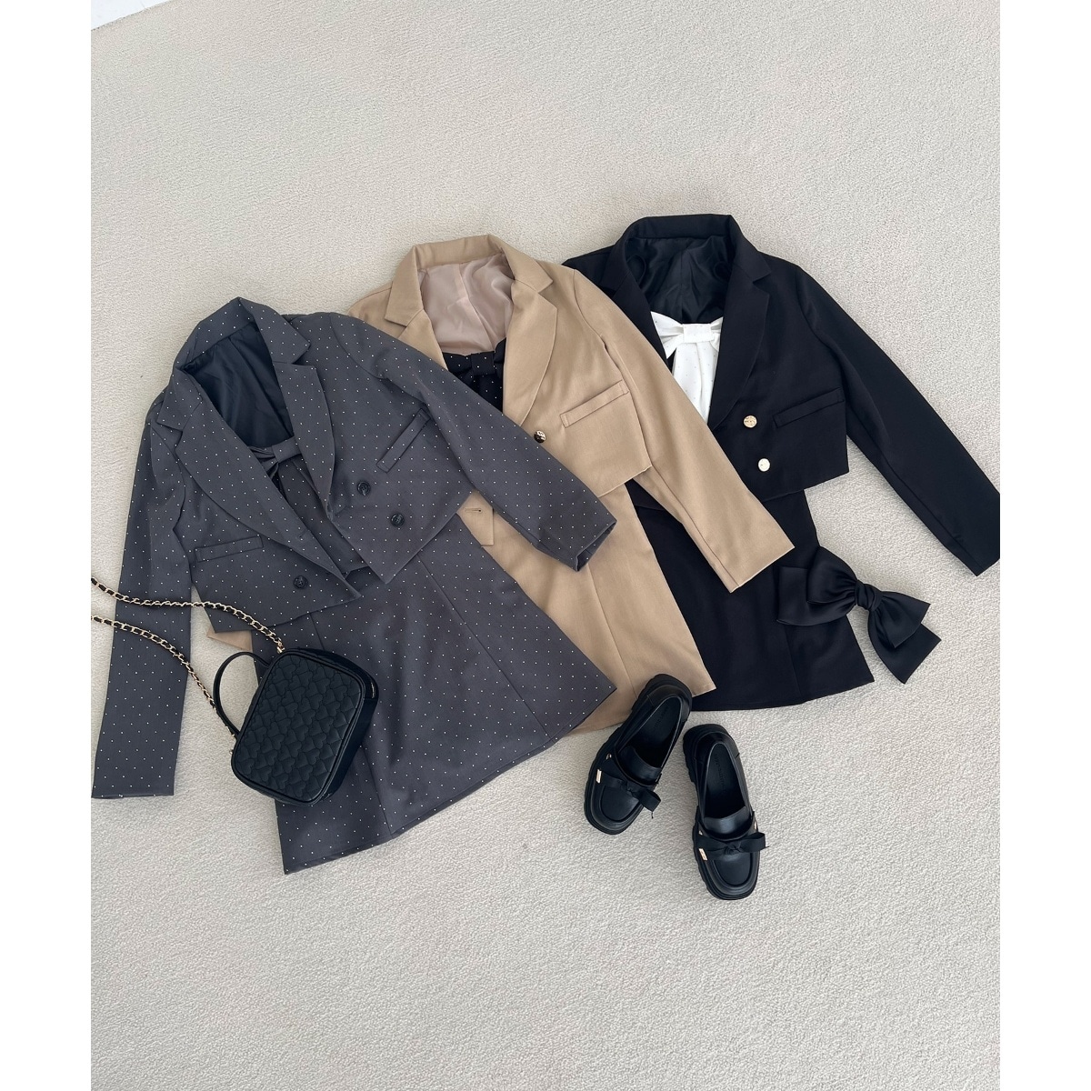 Noemie ノエミー お嬢さん2wayワッフルステンカラーコート 楽天市場】お嬢さん2wayワッフルステンカラーコート／ノエミー