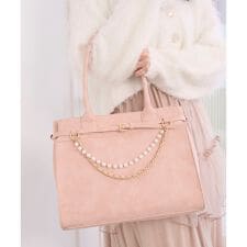 パールチェーン2WAYトートバッグ