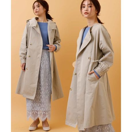 ２ｗａｙ 華奢見えコート スタンドカラーゆるシルエットコート アー ヴェ ヴェ A V V K2udm ファッション通販 マルイウェブチャネル