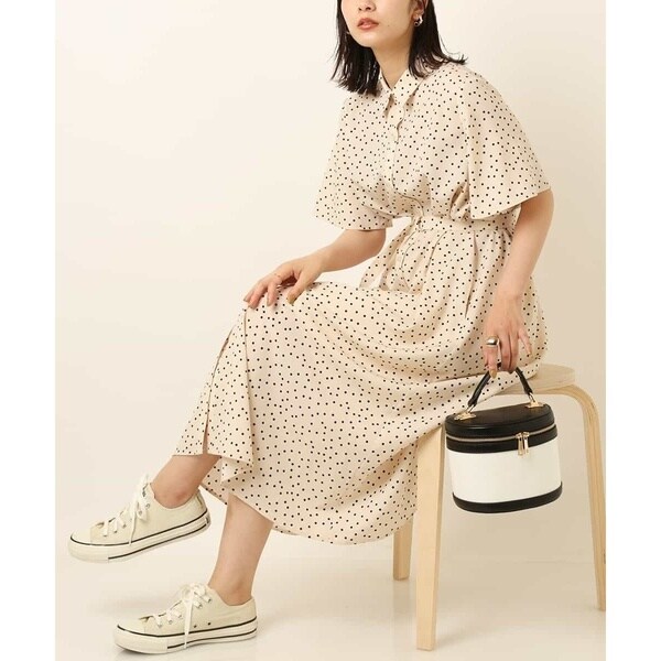 桜 印 ◇ZARA◇ ドットプリントショートワンピース XSサイズ