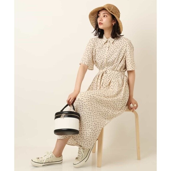 桜 印 ◇ZARA◇ ドットプリントショートワンピース XSサイズ