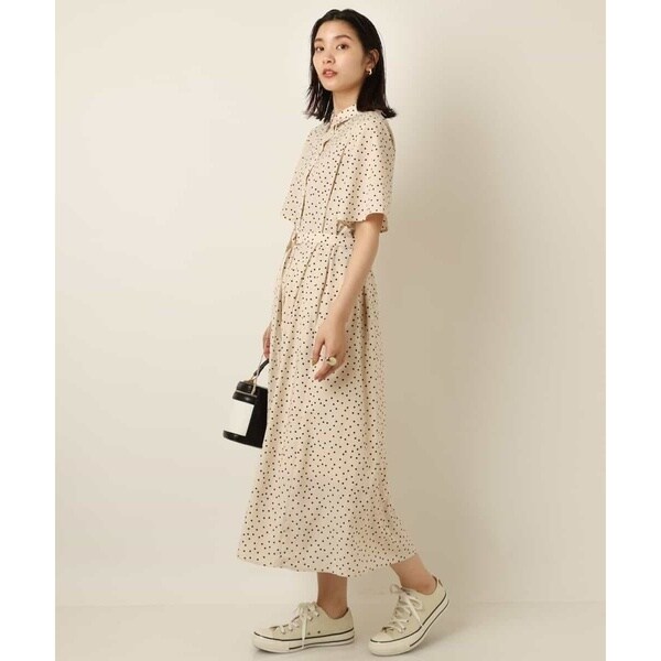 桜 印 ◇ZARA◇ ドットプリントショートワンピース XSサイズ