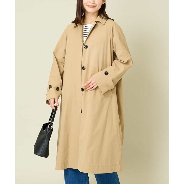 レディース a.v.v アーヴェヴェ チェック ロングコート S