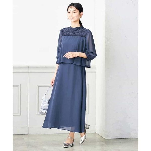 アー・ヴェ・ヴェ（a．v．v）/レースドッキングシフォンワンピース レースドッキングシフォンワンピース | アー・ヴェ・ヴェ(a.v.v