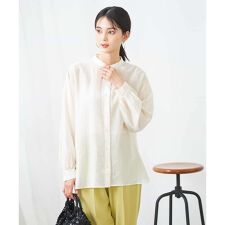 シアー楊柳ブラウス