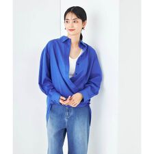【マルチウェイ】リネン混ベーシックシャツ