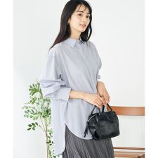 アー・ヴェ・ヴェ(a.v.v)の【マルチウェイ】リネン混ベーシックシャツ