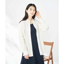 アー・ヴェ・ヴェ(a.v.v)の【マルチウェイ】リネン混ベーシックシャツ