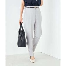 【洗える/イージーケア/UVカット/接触冷感/吸水速乾】サマーストレッチテーパードパンツ