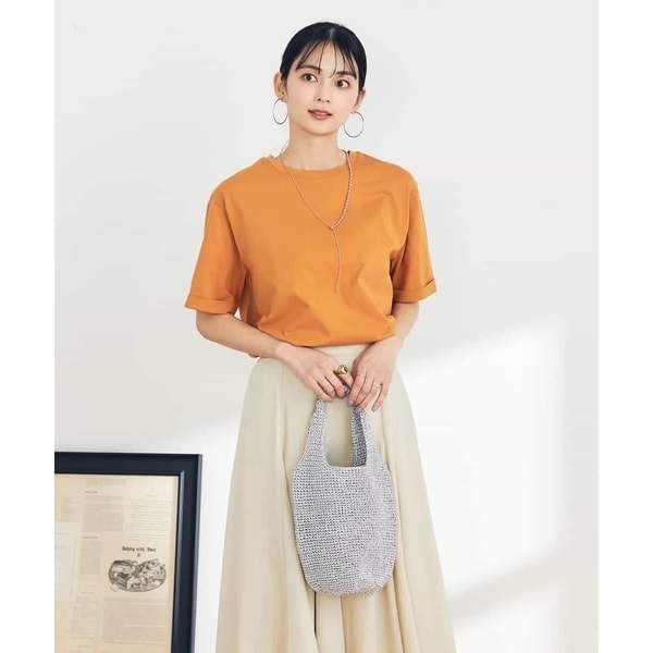 tシャツ 「再入荷！」「25AW新作」さり気ないポイントがお洒落刺繍ロゴハーフスリーブT レディース JOURNAL STANDARD relume tシャツ 「25AW新作」刺繍ロゴハーフ