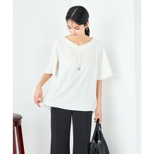 アー・ヴェ・ヴェ(a.v.v)の【接触冷感/UVカット/洗える】バックタック美ラクるブラウス