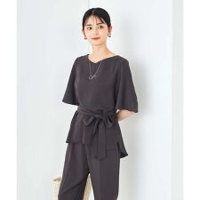 アー・ヴェ・ヴェ(a.v.v)の【接触冷感/UVカット/洗える】バックタック美ラクるブラウス