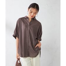 【接触冷感/洗える/イージーケア/毛玉になりにくい】シアータックシャツ