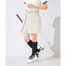 レディースゴルフウエア/カーゴキュロットパンツ(ベルト2点SET)