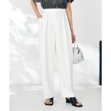 【洗える】タックワイドテーパードパンツ【WEB限定】
