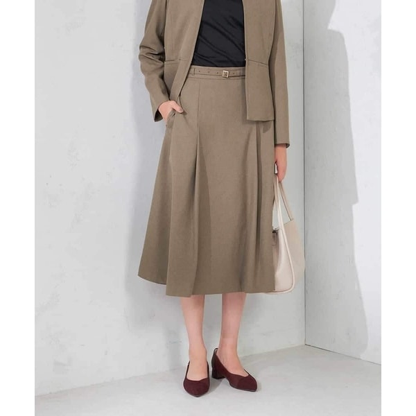 小さいサイズ】サテンフレアスカート/洗える | MK ミッシェルクラン(MK