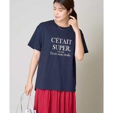 【接触冷感】大人のゆるロゴTシャツ