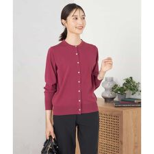 アー・ヴェ・ヴェ(a.v.v)の【洗える】クルーネック美ラクるカーディガン