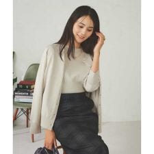 アー・ヴェ・ヴェ(a.v.v)の【洗える】クルーネック美ラクるカーディガン